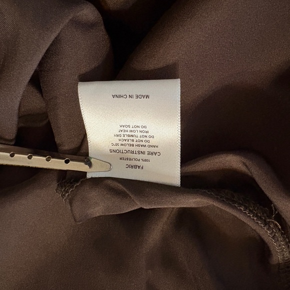 Babeyon A-Line V-Neck Chocolate Midi Gown Versatile Elegant Wedding Guest Formal - Picture 9 of 9